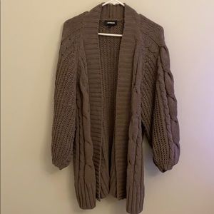 Bubble sleeve cardigan